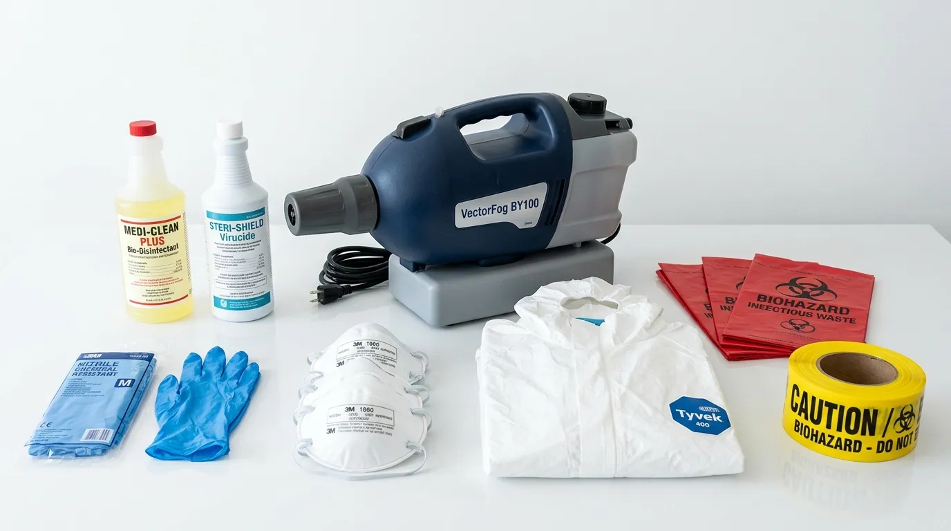 Professional biohazard remediation crew working in Fort Collins