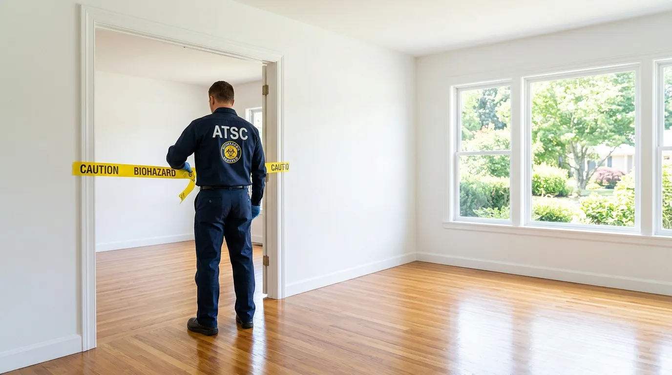 Certified biohazard cleanup crew performing Decomposition Cleanup in Fort Collins